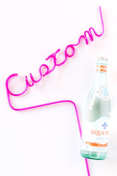 Custom Name Straws