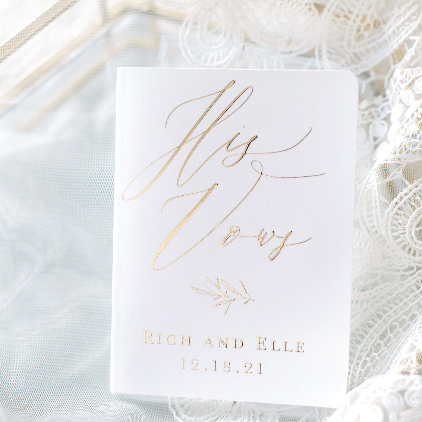Personalized Wedding Vow Books
