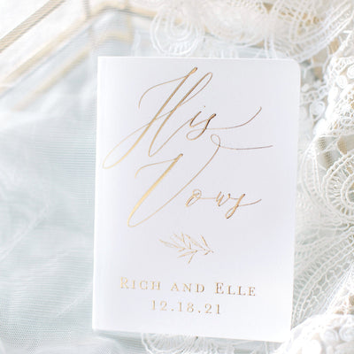 Personalized Wedding Vow Books