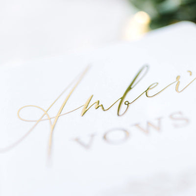 Personalized Wedding Vow Books