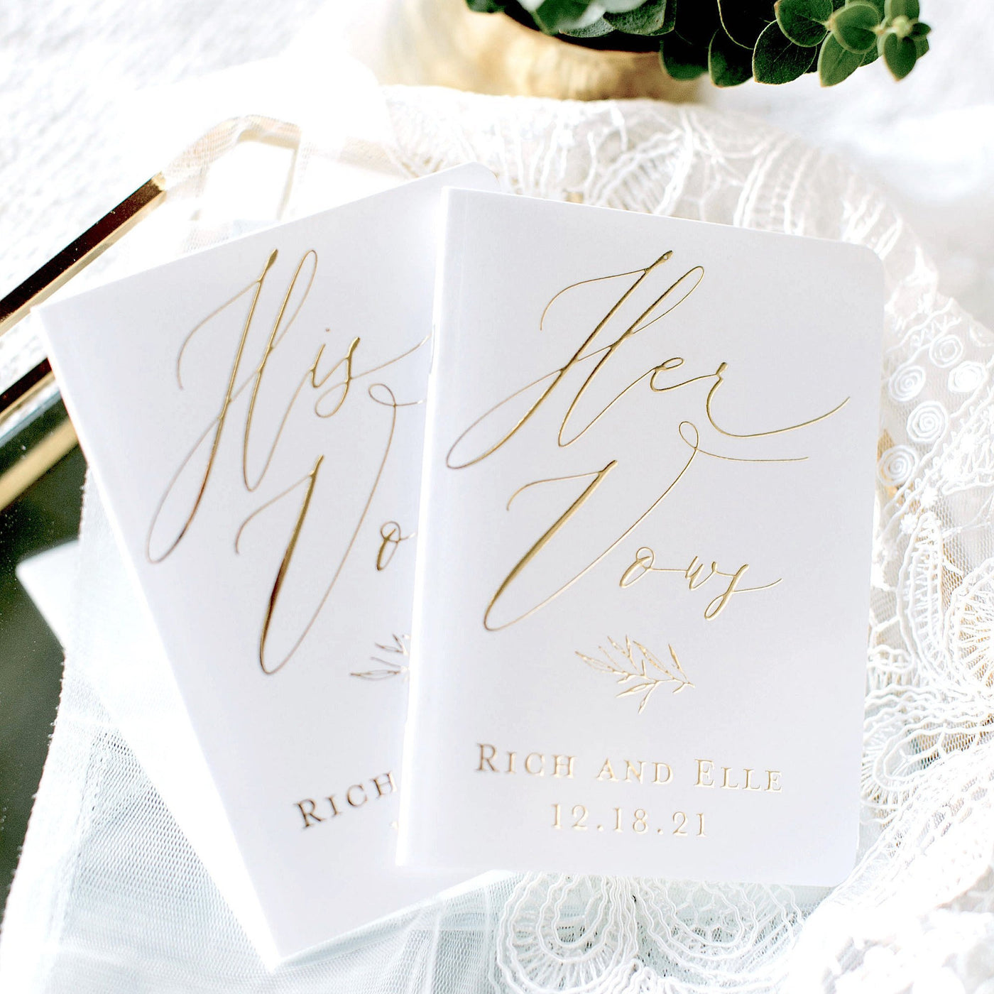 Personalized Wedding Vow Books