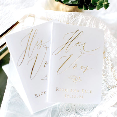 Personalized Wedding Vow Books