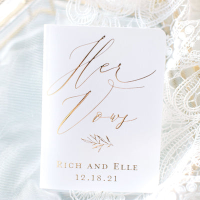 Personalized Vow Books