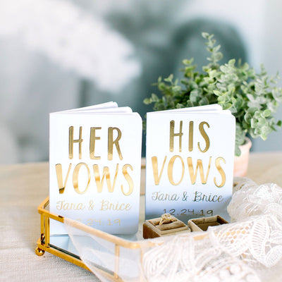 Personalized Wedding Vow Books