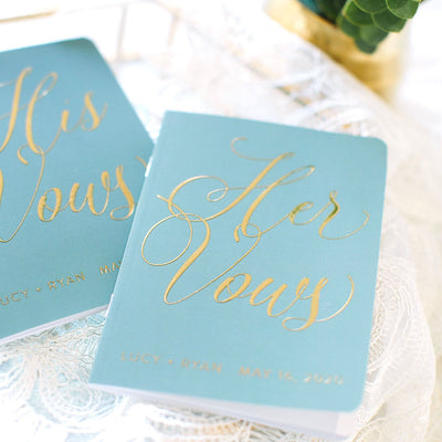 Personalized Wedding Vow Books