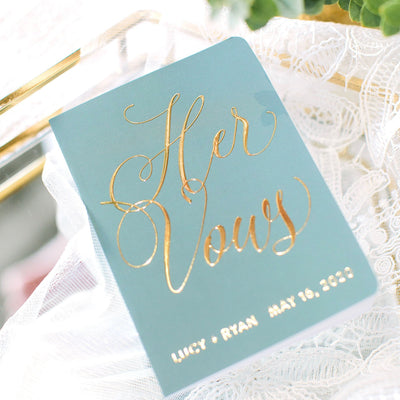 Personalized Wedding Vow Books