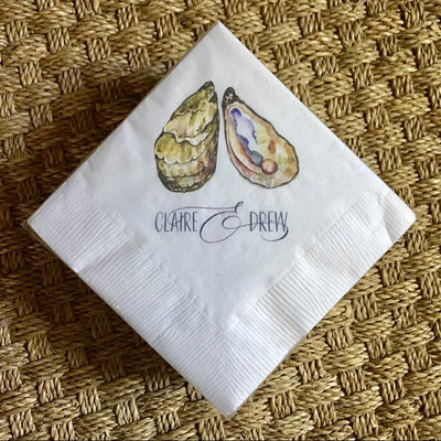 Full Color Wedding Crest Cocktail Napkins