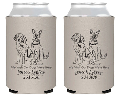 Custom Pet Art Can Coolers