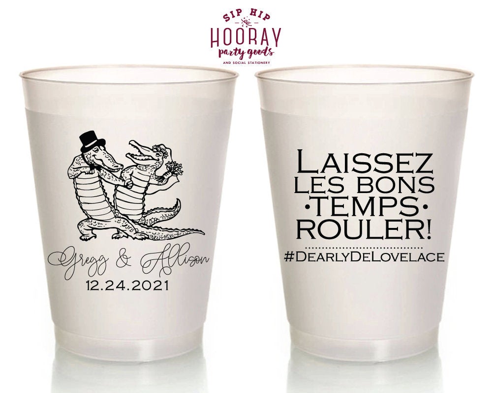 NOLA Wedding Cups Design #1980