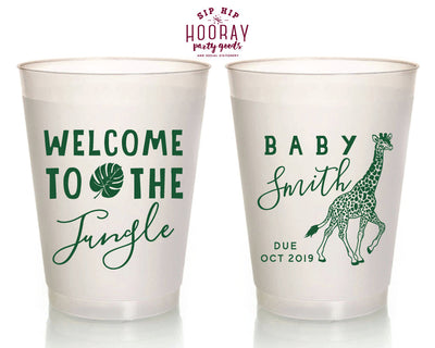Welcome To The Jungle Baby Shower Safari  Cups Design #1342