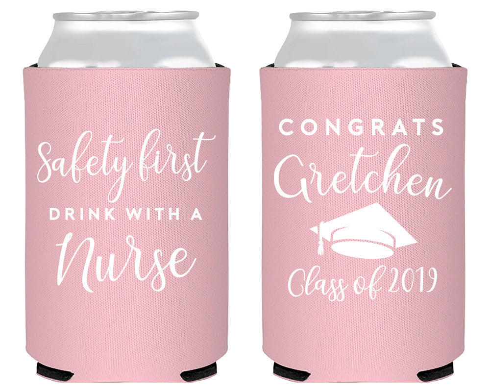 Nurse Graduation Can Cooler Design #2027