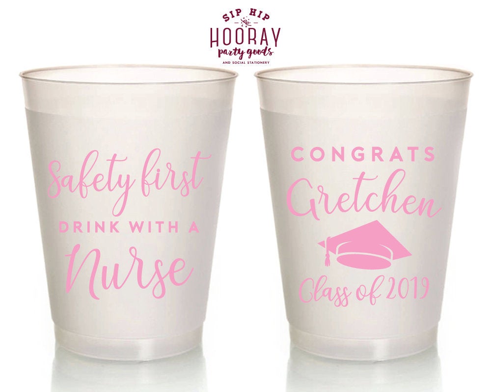 Nursing School Graduation Frosted Cups #2027