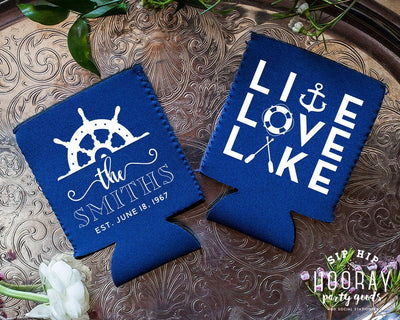 Live Love Lake Custom Neoprene Can Cooler, #2037