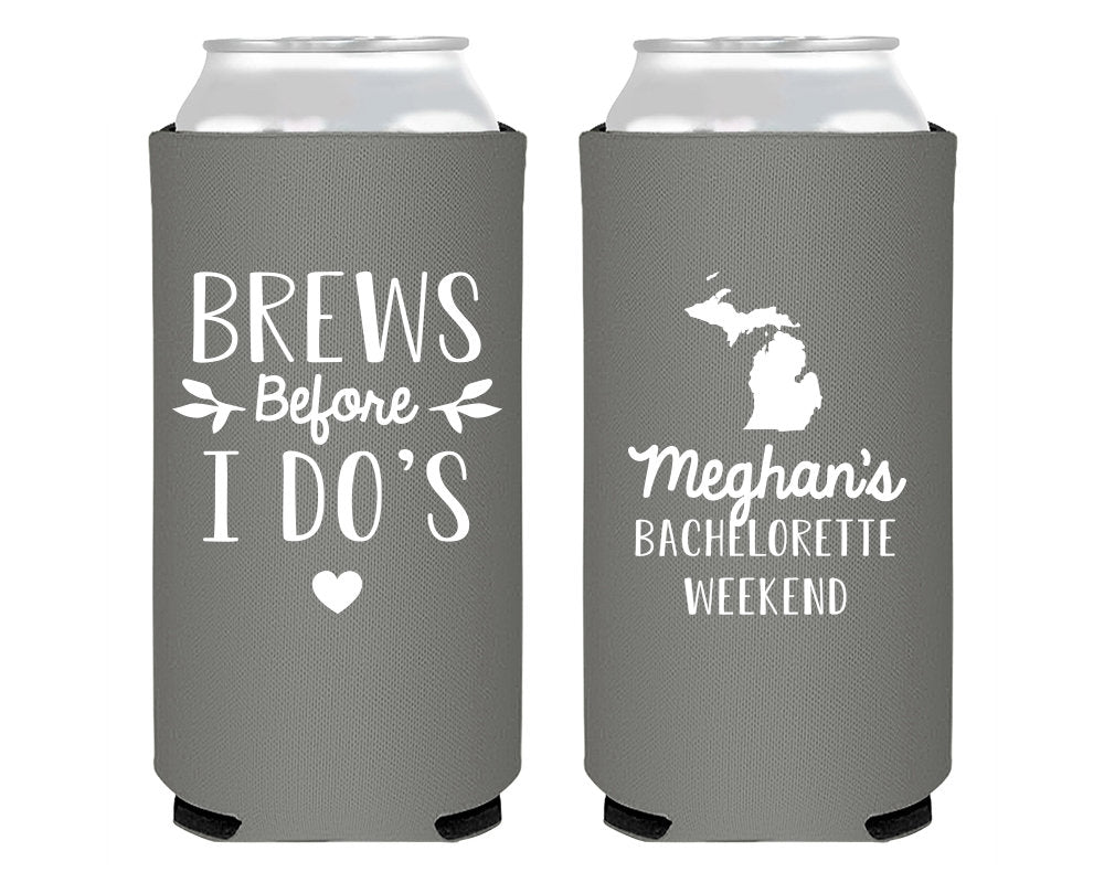 Brews Before I Do's Foam Slim Can Coolers 2004