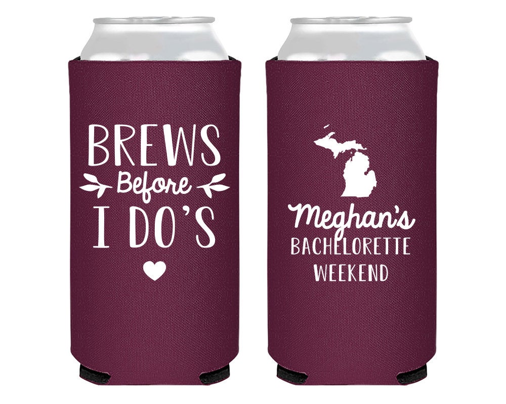 Brews Before I Do's Foam Slim Can Coolers 2004