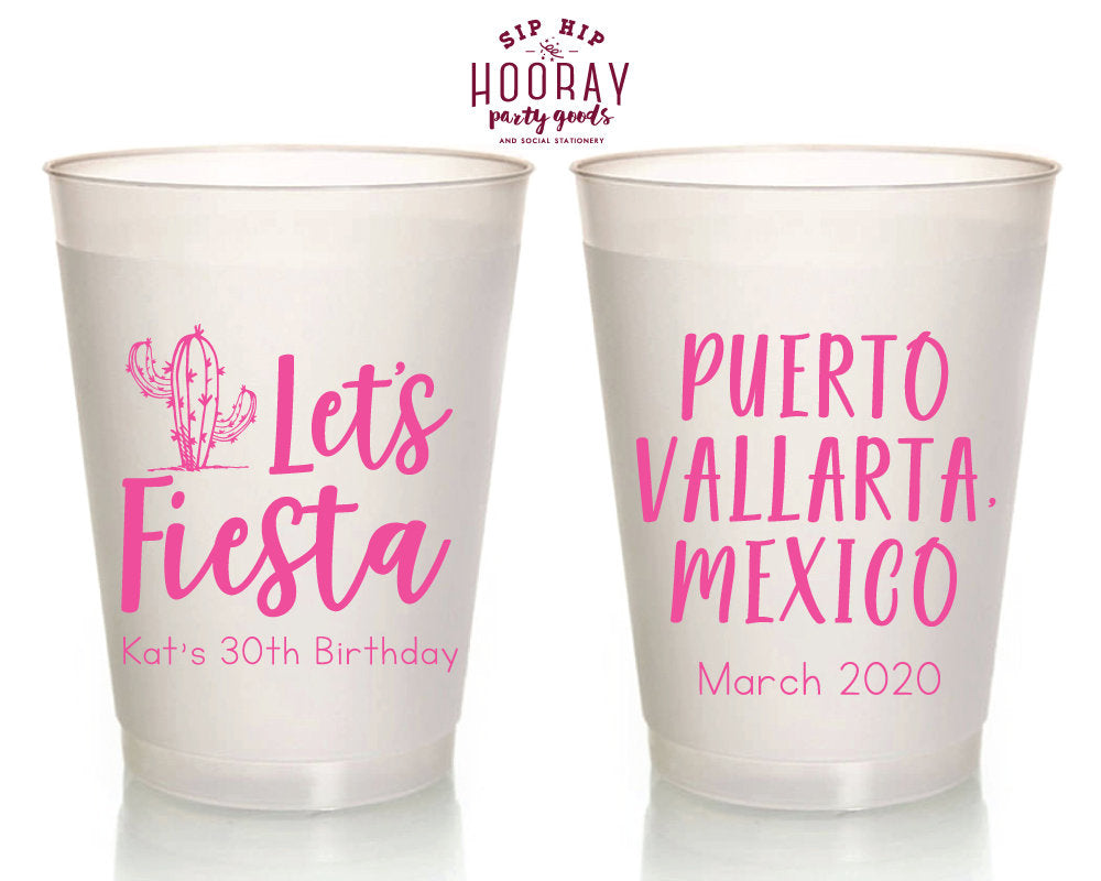Puerto Vallarta Fiesta Frosted Cups, #1983