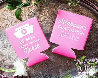 Nurse Graduation Can Coolers Be Safe Drink With A Nurse Custom RN Graduation Foam Can Huggers 1990