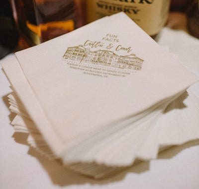 Venue Drawing Cocktail Napkins