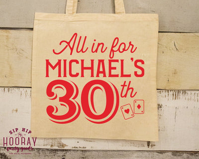 Custom Birthday Party Totes Bag Vegas Theme 2111
