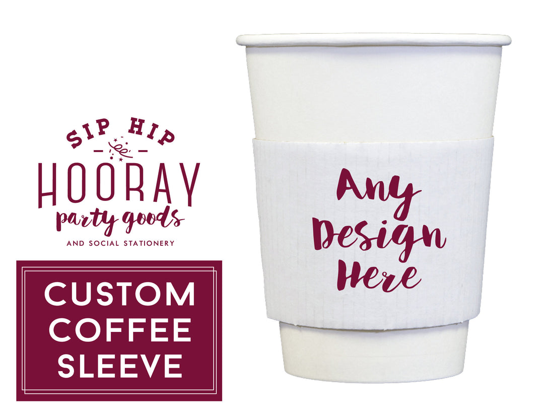 10-20oz Custom Paper Coffee Cup Sleeves Default Title #MWS Options 1
