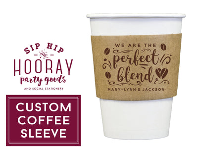 We Are The Perfect Blend Coffee Cup Sleeves