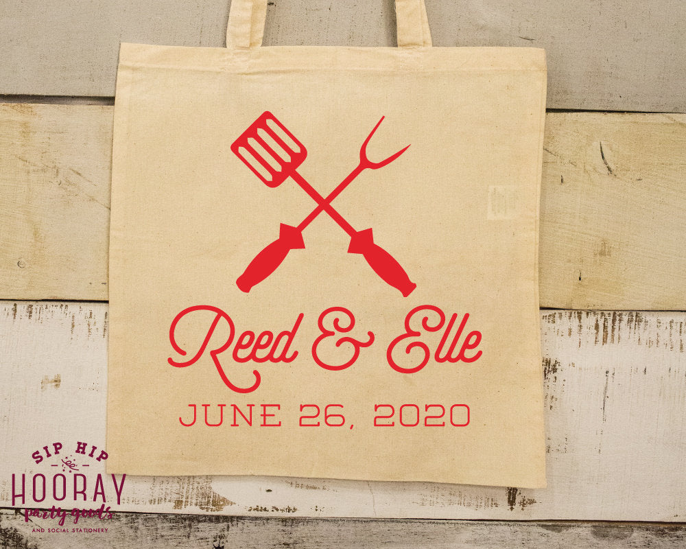 Custom BBQ Party Tote Bags #2115