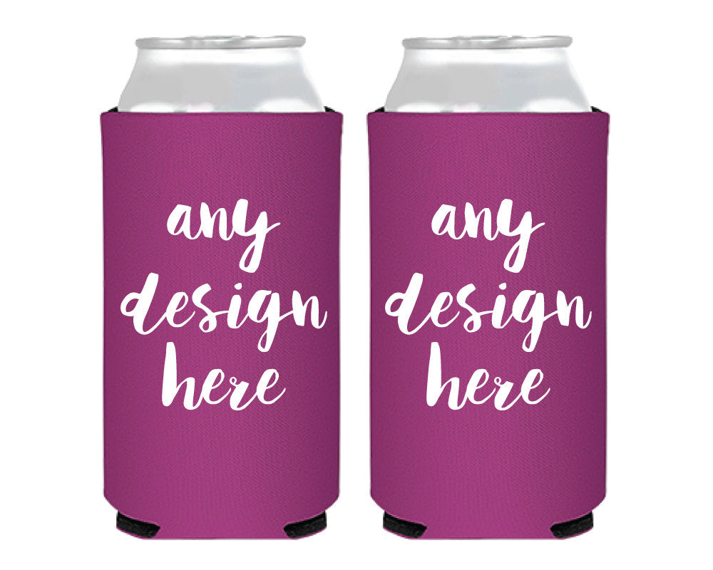 Custom Party Favor Foam Slim Can Coolers