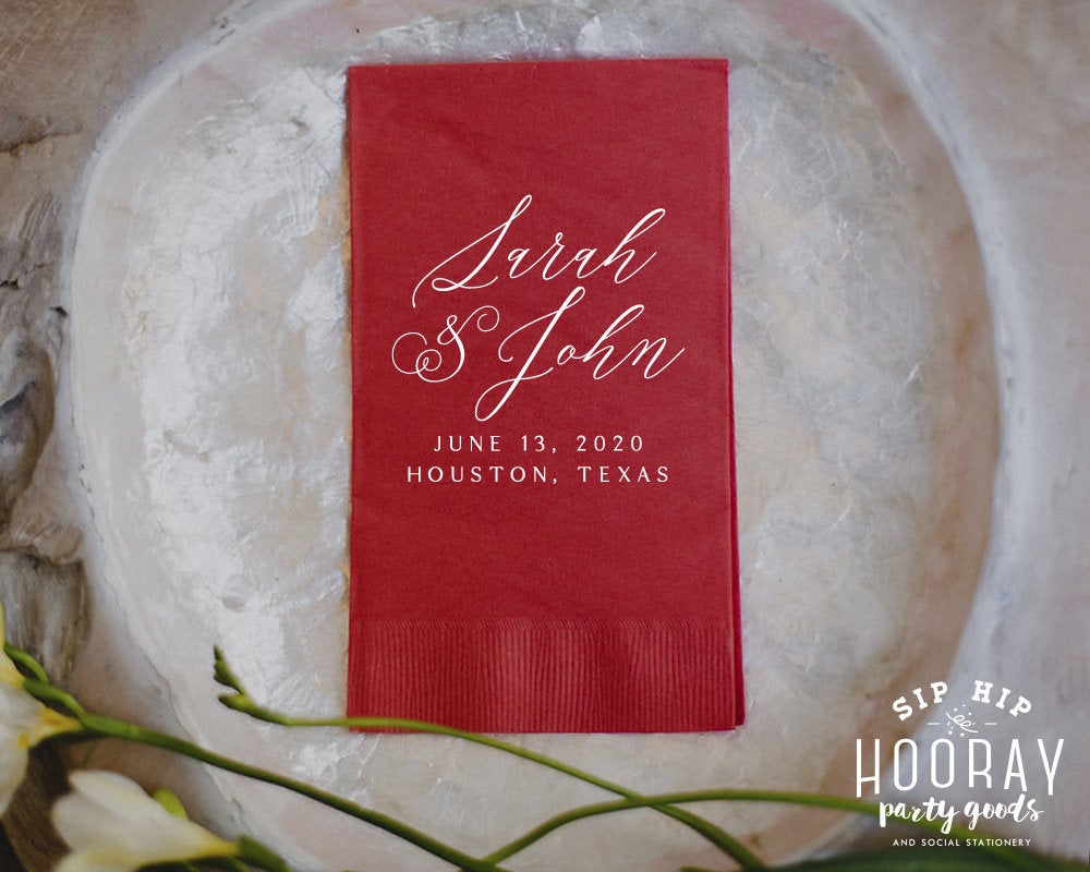 Custom Party Guest Towels #2133