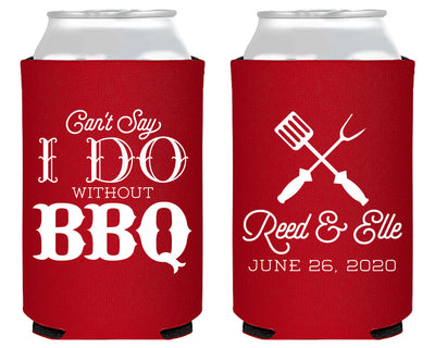 BBQ Wedding Shower Can Coolers #2115