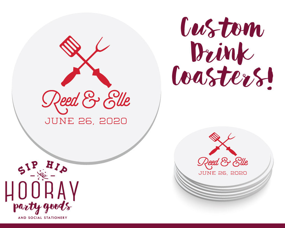 BBQ Cookout Party Coasters #2115