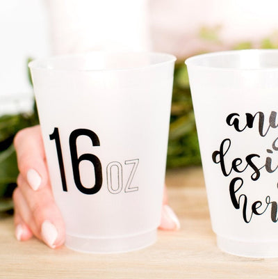 Full Color Dog Photo Frosted Cups