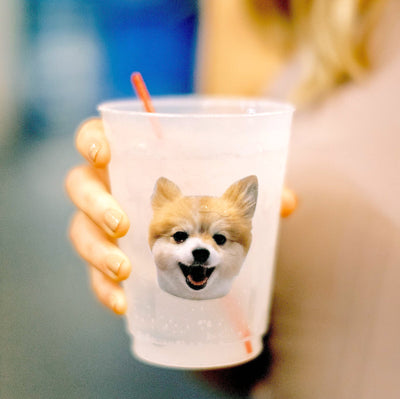 Full Color Pet Photo Frosted Cups