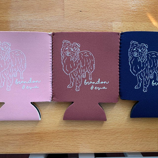 Neoprene Pet Drawing Can Cooler