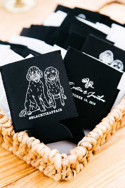 Neoprene Custom Dog Sketch Can Cooler