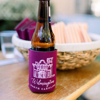 Wedding Venue Drawing Can Coolers