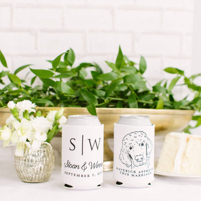 Neoprene Pet Drawing Wedding Can Coolers