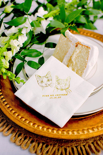 Cheers Pet Drawing Cocktail Napkins