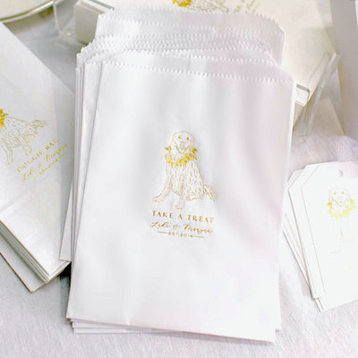 Personalized Wax Lined Party Bags