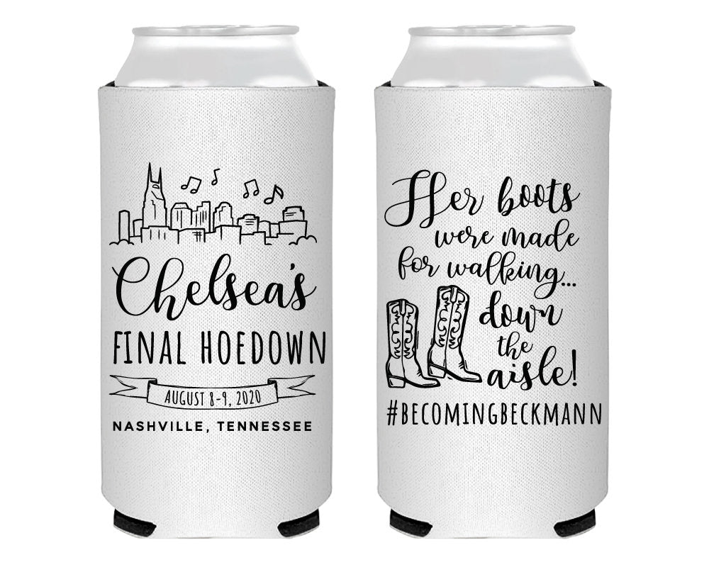 Final Hoedown Western Foam Slim Can Coolers #2131