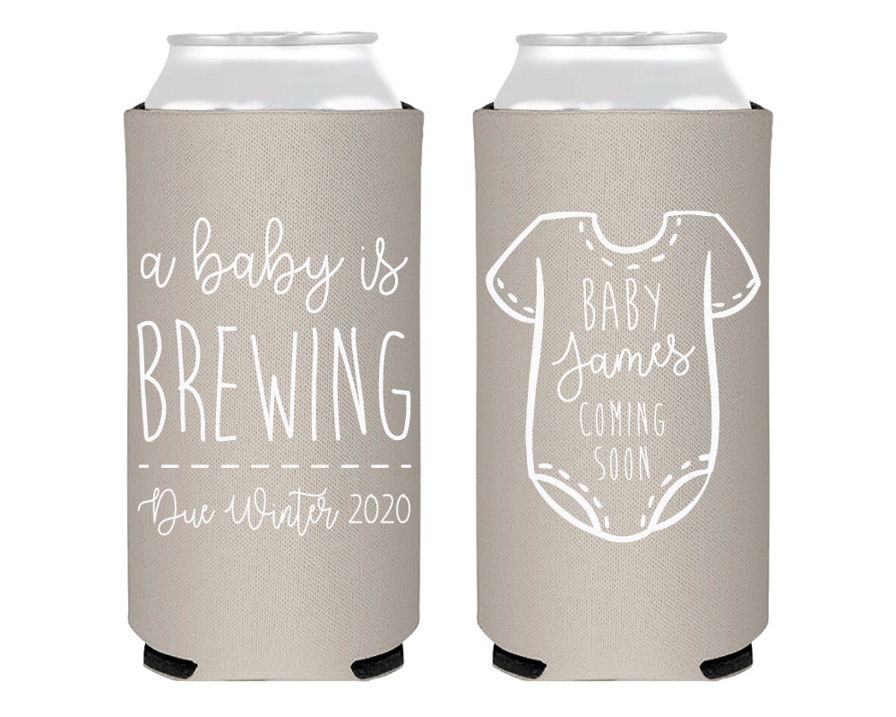 Baby Shower Foam Slim Can Coolers #2134