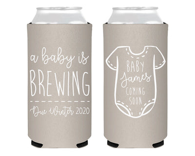 Baby Shower Foam Slim Can Coolers #2134