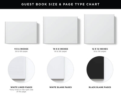 Personalized Hardcover Wedding Guest Book