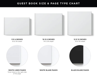 Personalized Wedding Foil Guest Book