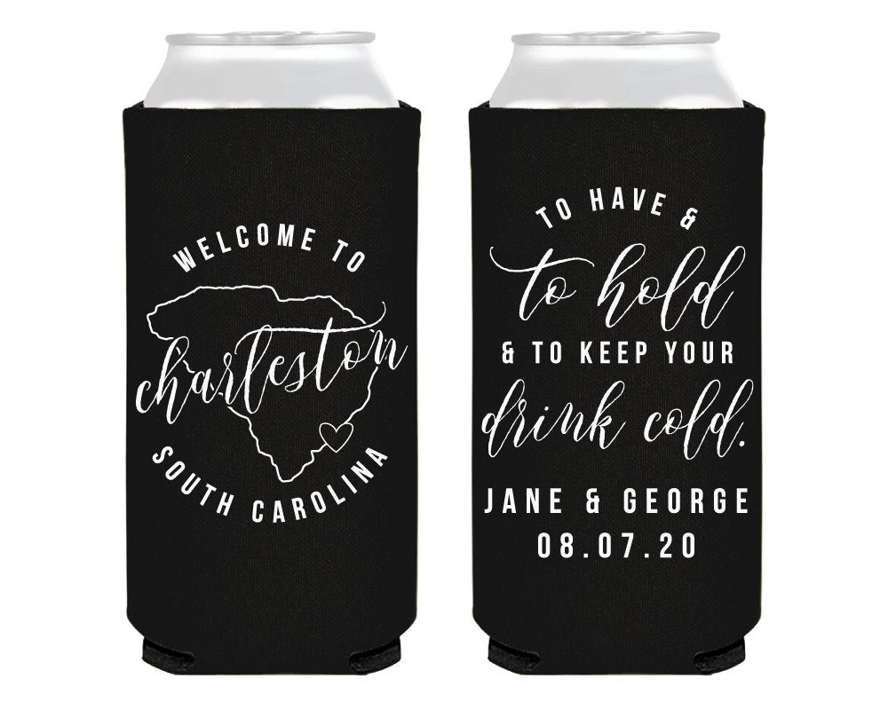 To have and to Hold | State Foam Slim Can Cooler #0138