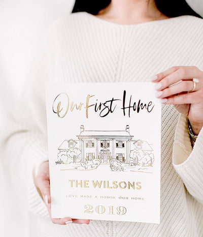 Hand-Drawn Home Illustration Print
