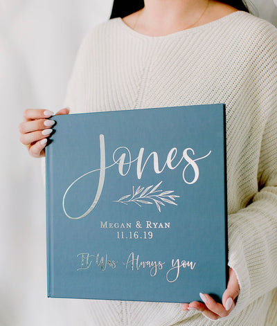 Full Color Succulent Wedding Guest Book