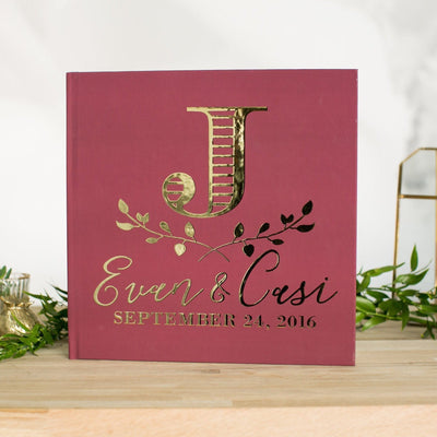 Full Color Succulent Wedding Guest Book