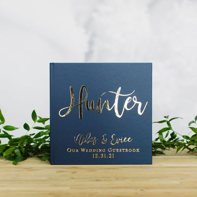 Full Color Succulent Wedding Guest Book