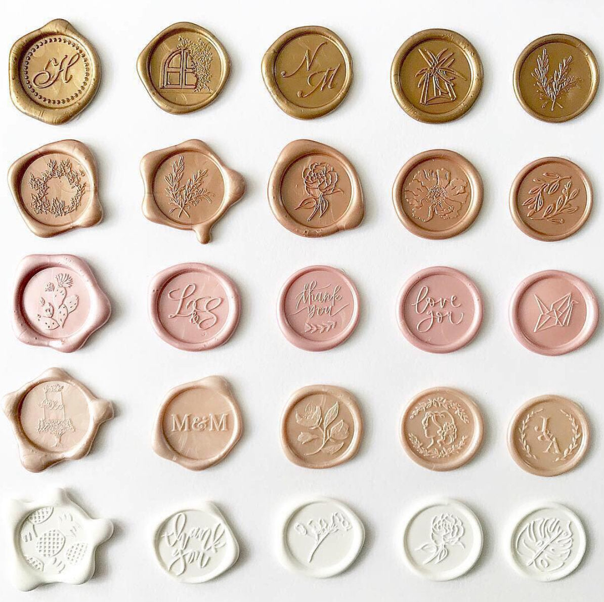 Custom wax seals stamps, initials wax seal, logo wax seal stamps, sealing  wax sticks by PAPIRA