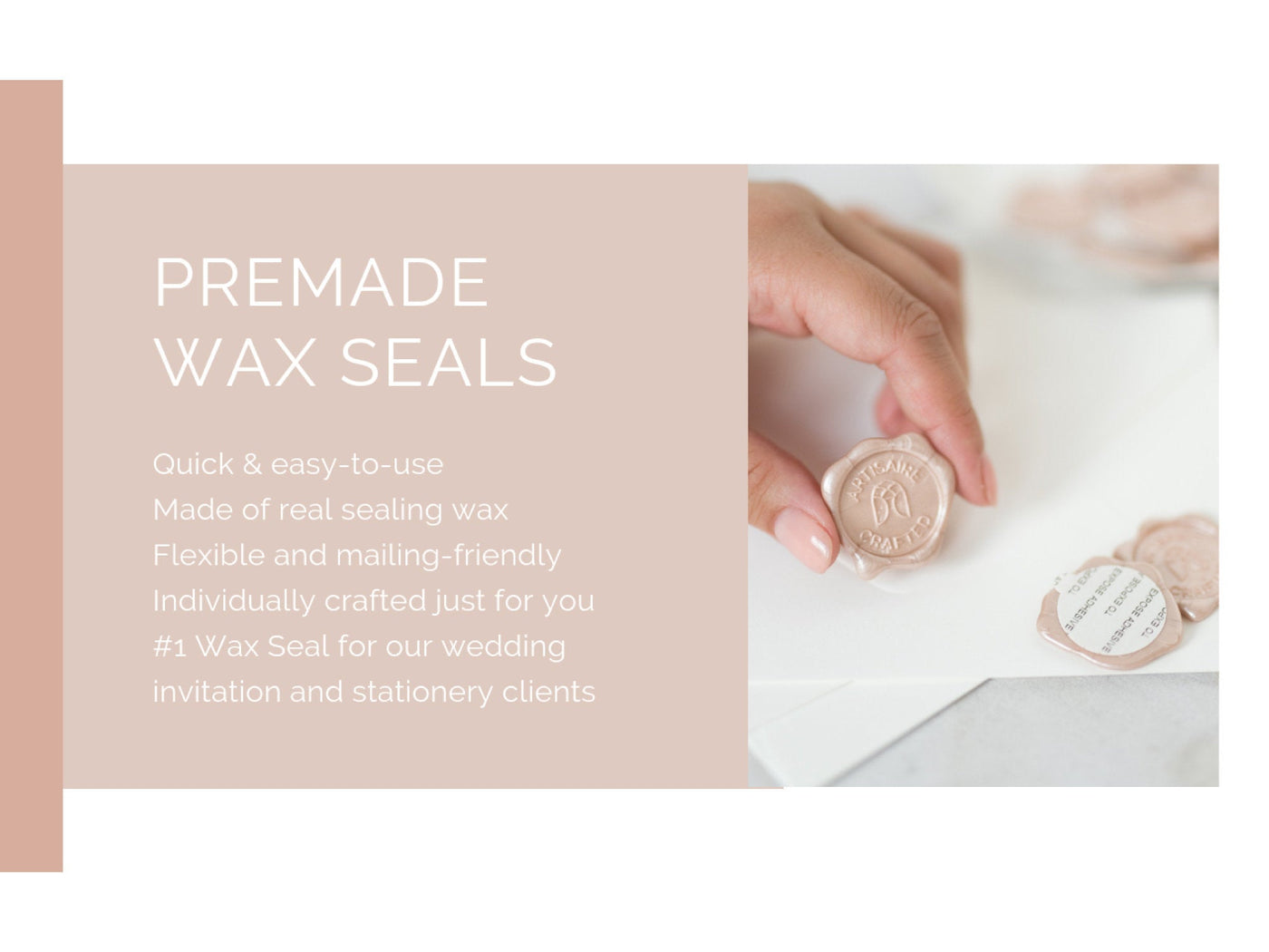 Monogrammed Adhesive Wax Seals